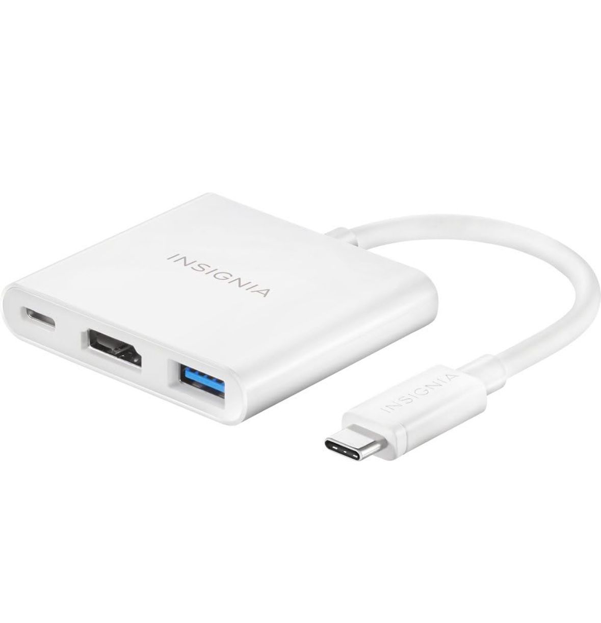 Insignia USB Type C to HDMI Multiport Adapter - White (Model- NS-PCACHM)