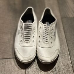 Bobs White Slip On Women’s Shoes (9.5) New!