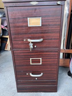 Vintage 2-Drawer Filing Cabinet