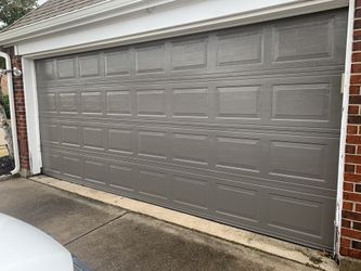 Garage door.