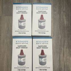 4 pack IceDaddy Samsung DA29-00003G Replacement Water Filter 💧 – Fresh Water Anytime!