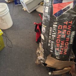 Two Room Tent With Canopy