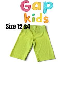 Gap Kids Ribbed Biker Shorts Size 12❤️❤️M17 081426