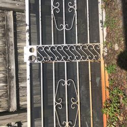 Wrought Iron Security Screened Door