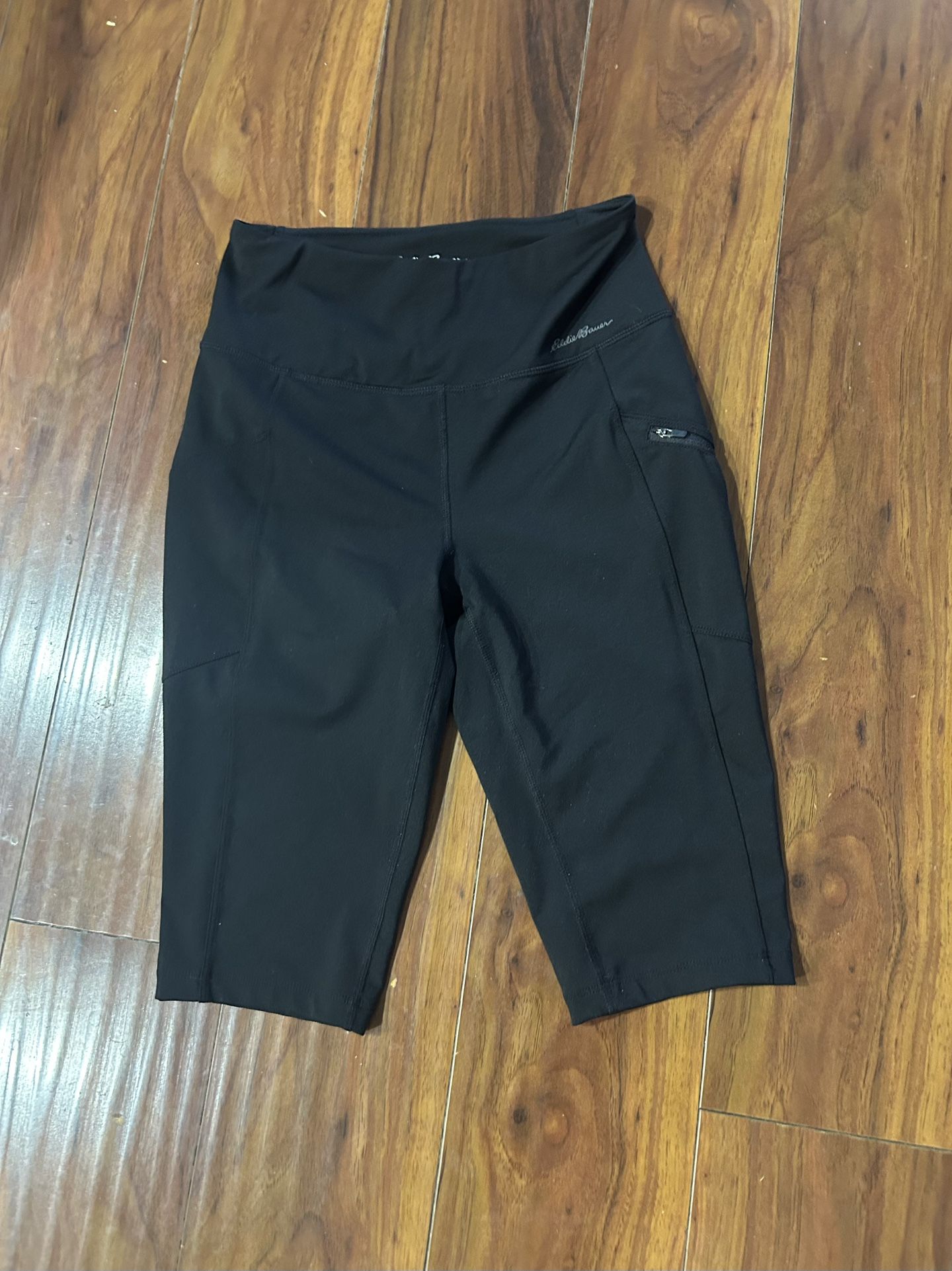 Women’s Eddie Bauer Hiking/Biker Shorts, Small, Athletic Black Shorts