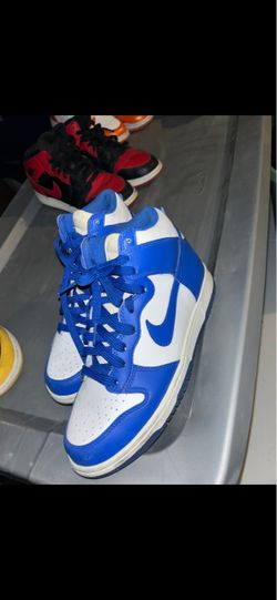 Nike Dunk High Blue and White Sneakers