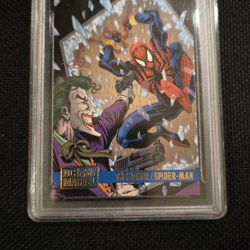 1995 DC Versus Marvel THE JOKER / SPIDER-MAN 
GMA 8.5 MCU DCU Card