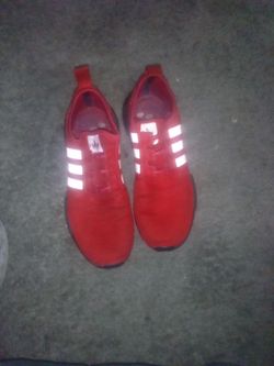 Blood Red adidas boost sneakers size 11