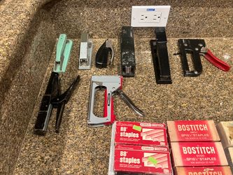 Staplers, Staple guns and staples