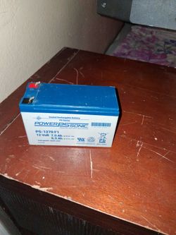 Twelve volt power signed motorcycle batteries for sale , twenty five dollars