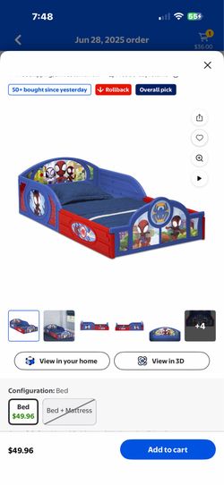 Kids bed 2 for $70 without mattress