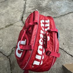 Red Wilson Tennis Bag 