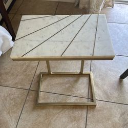 Marble Top Side Table 