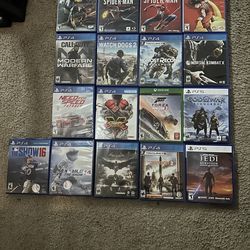 17 - PS4 and ps5 games and Xbox games lot — $make me an offer for all