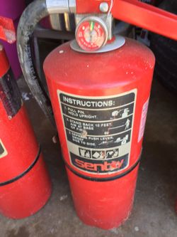 Old fire extinguishers