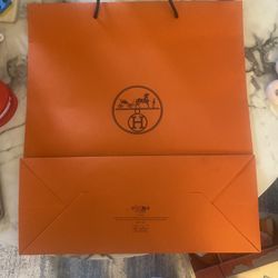 hermes paper bag