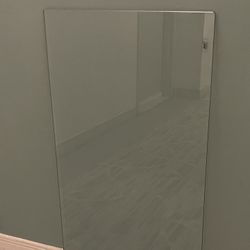 Heavy (approx 40-50 lbs.), Mid-Size (41.5" x 21.5") RECTANGULAR TEMPERED GLASS TABLETOP - posted price is firm. 