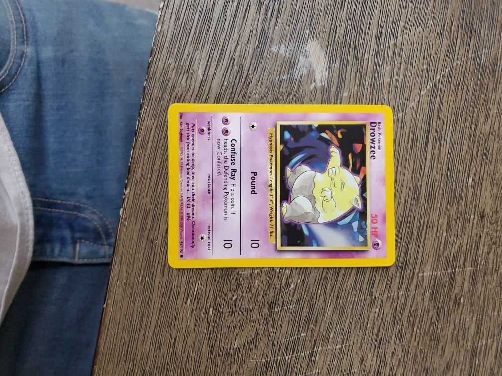 1998 Pokemon Drowzee Card