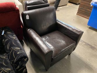 Brown Leather Distressed ArmChair