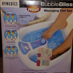 Homedics bubblebliss massaging foot spa