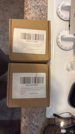 32 Black Heavy-Duty L-Brackets with Screws
