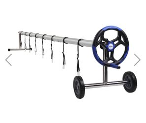 VINGLI 18 Ft Solar Pool Cover Reel Set – Aluminum Frame 💰 Brand new in box – $90  ❄️ Winter Deal – Get Ready for Next Summer! Perfect time to organiz