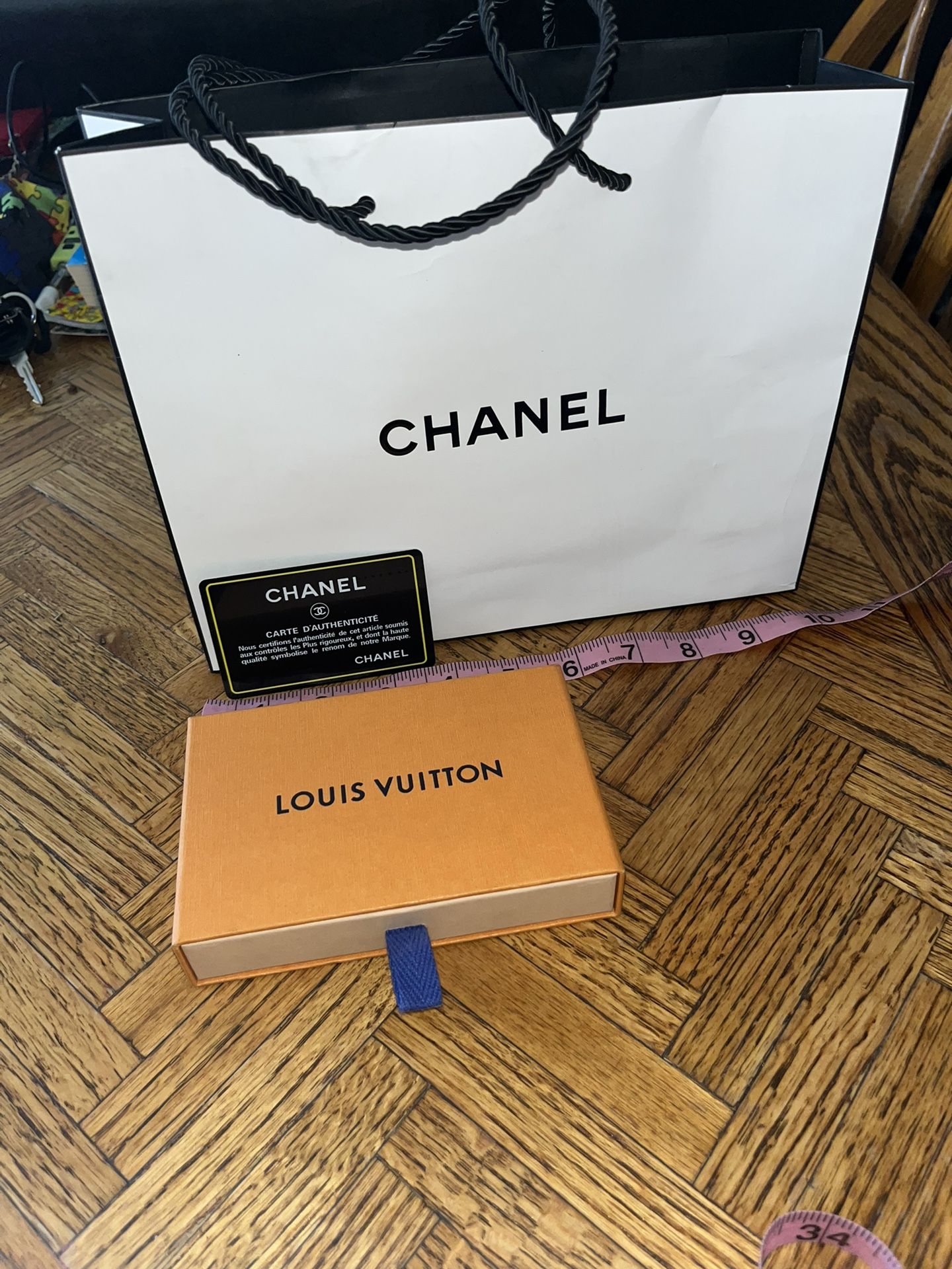 Chanel Gift Bag w/authenticity Card & LV Gift Box $12 FIRM Cash Only