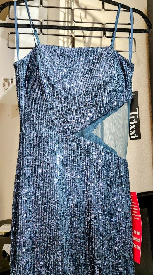 Mermaid Bodycon Sequin Gown Sz 5