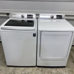 Samsung XL Capacity Washer Dryer Set Electric 