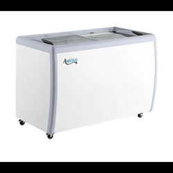 Avantco DFF13-HCL 49 5/8" Customizable Flat Top Display Ice Cream Freezer 