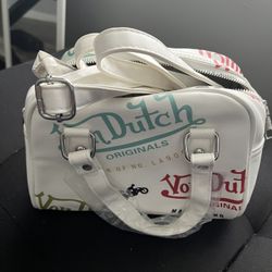 👜 Von Dutch Originals Mini Barrel Bag – Y2K Logo Print 