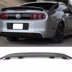 Fits 10-14 Ford Mustang LS Style Trunk Spoiler Matte Black - ABS
