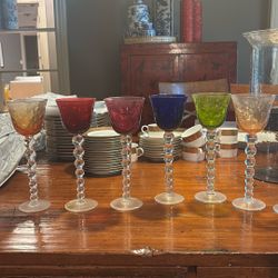 Saint Louis France Polka Dot Wine Chalice 