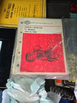 Harley Davidson parts catalog 1941 to 1982