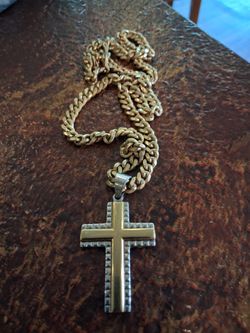 mens cross neclace
