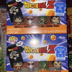 Funko Pocket POP! and Tee: Dragon Ball Z 4 Pack GameStop Exclusive Funko
