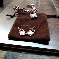 Michael Kors Bracelet And Earrings