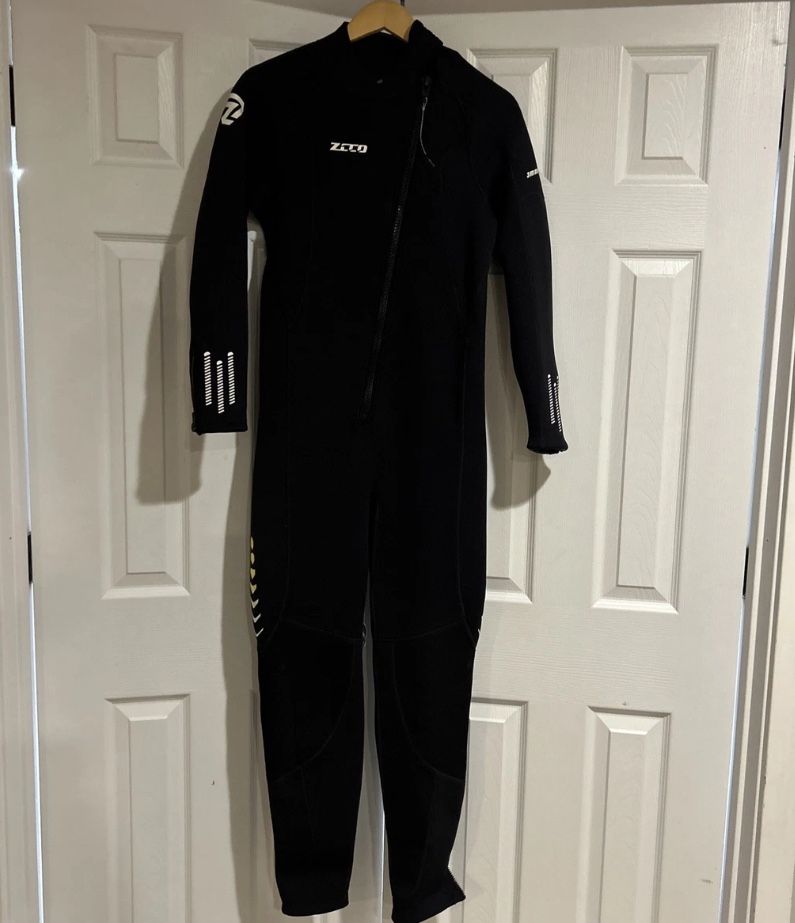 ZCCO Ultra Stretch 3mm Neoprene Wetsuit Large Front Zip Full Body Diving Suit
