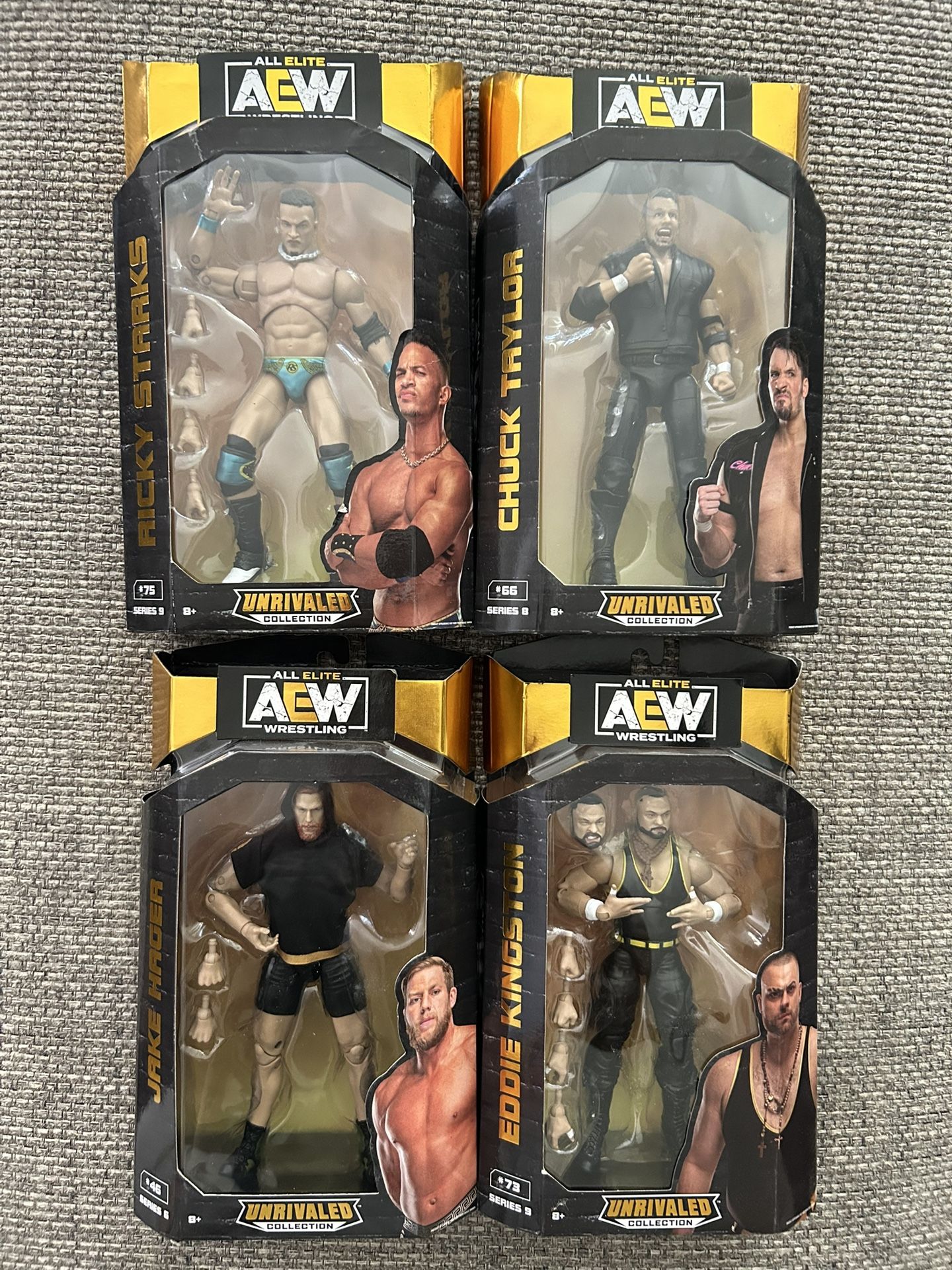 AEW Wrestling Figures Lot Of 4 New