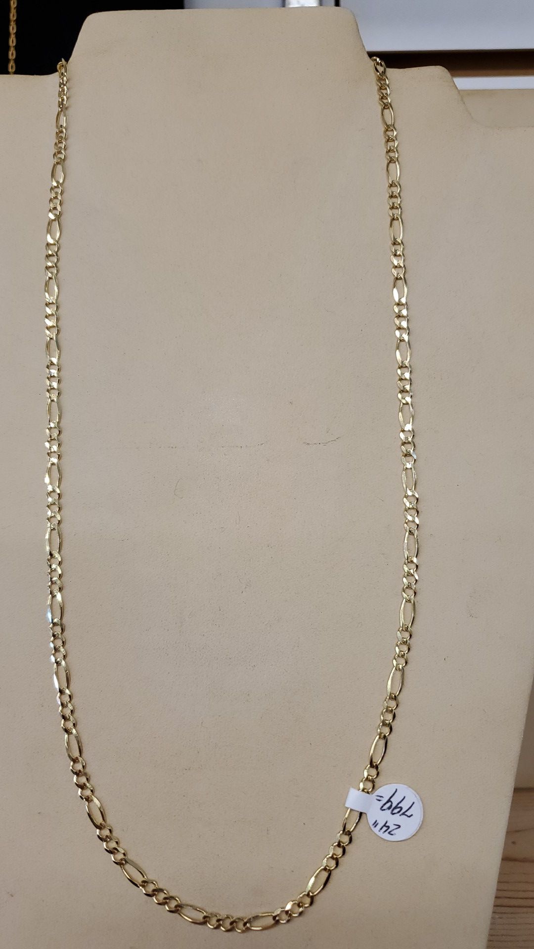 Solid gold 10kt cuban link chain 24inch
