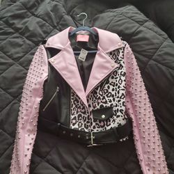 Akira Moto Jacket Pink/ Black  (Cash Only And Pick Up Only)