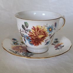 Queen Anne Ridgeway Potteries teacup and saucer set