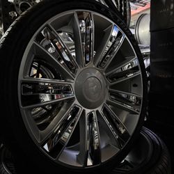 26” Sliver Wheels With Chrome Inserts
