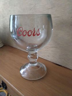 VINTAGE 70'S BARTLETT-COLLINS HEAVY CLEAR BEER GOBLET