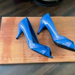 Blue Patent Heels ~ New in Box ~ Size 9.5