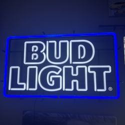 Bud light Neon light.