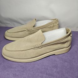 Size 9.5 US ZARA tan suede loafers