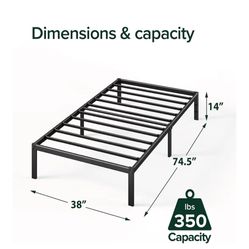 Twin Bed Metal Frame 