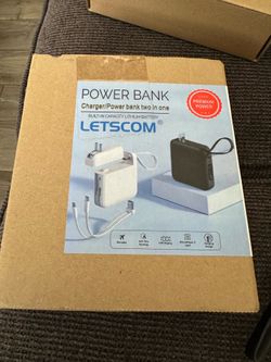 Letscom Charger/Power Bank two in one