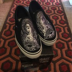 Mens Rebel 8 Vans Slip Ons Size 6.5